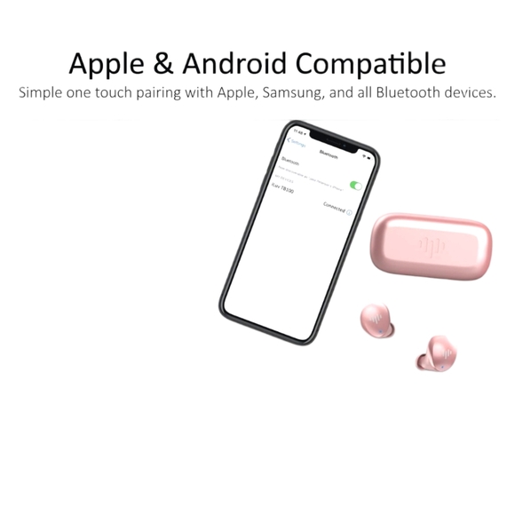 Rose Gold Wireless Waterproof 5.3 Bluetooth Earbuds W/Built-in Microphone - Picture 3 of 6